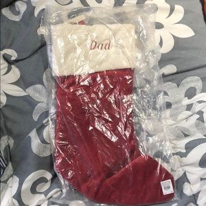 Pottery barn “Dad” Stocking
